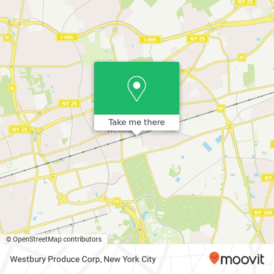 Westbury Produce Corp map
