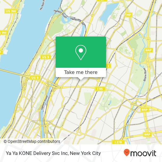 Ya Ya KONE Delivery Svc Inc map