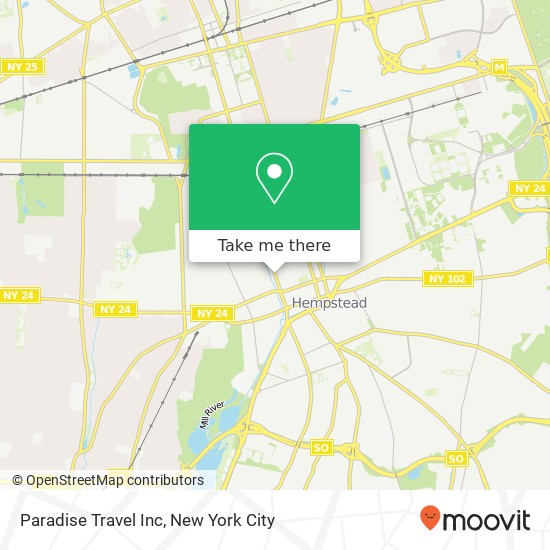 Paradise Travel Inc map