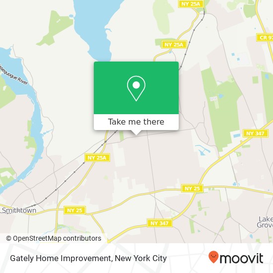 Gately Home Improvement map