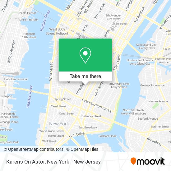 Mapa de Karen's On Astor