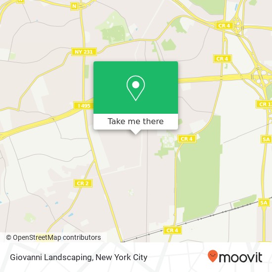 Giovanni Landscaping map