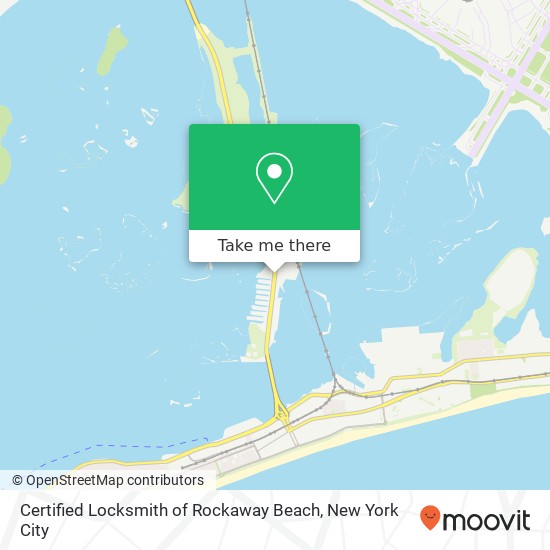 Certified Locksmith of Rockaway Beach map