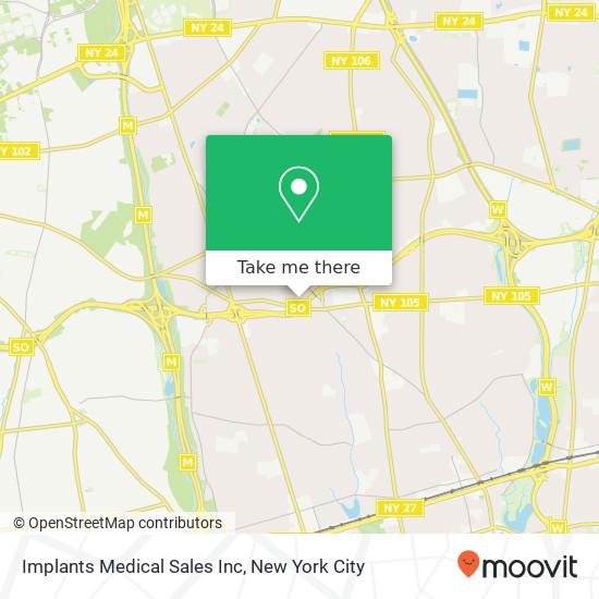 Mapa de Implants Medical Sales Inc