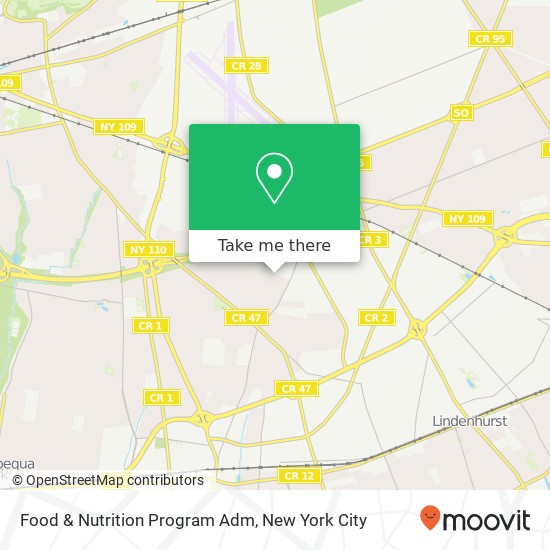 Mapa de Food & Nutrition Program Adm