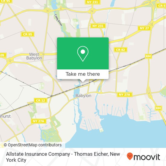 Allstate Insurance Company - Thomas Eicher map