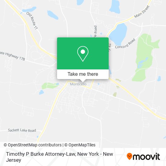 Timothy P Burke Attorney-Law map