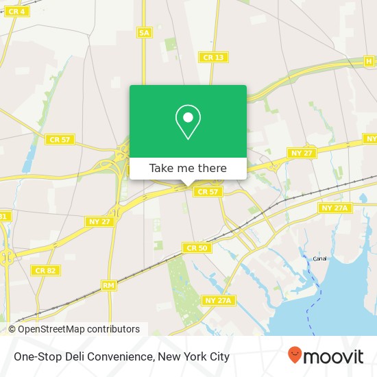 One-Stop Deli Convenience map