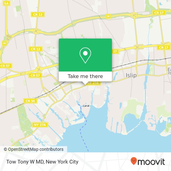 Tow Tony W MD map