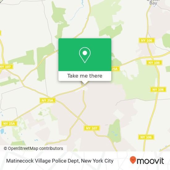 Matinecock Village Police Dept map