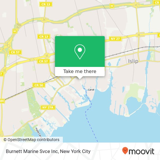 Burnett Marine Svce Inc map