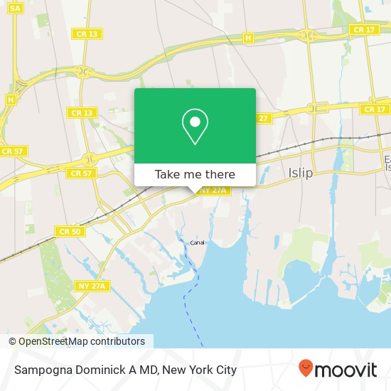 Sampogna Dominick A MD map