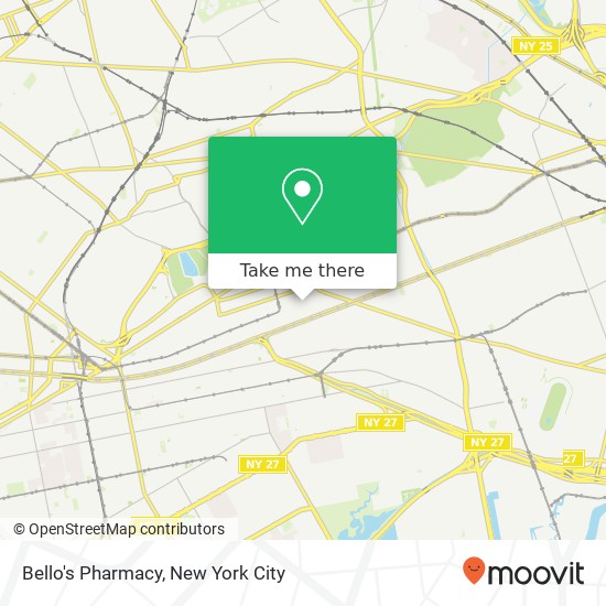 Mapa de Bello's Pharmacy