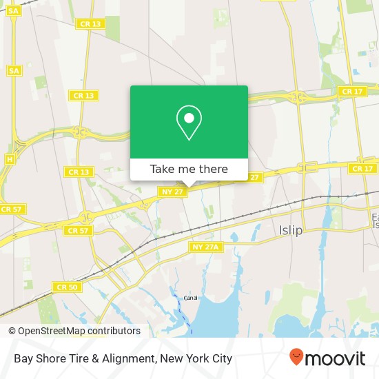 Bay Shore Tire & Alignment map