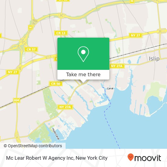 Mc Lear Robert W Agency Inc map