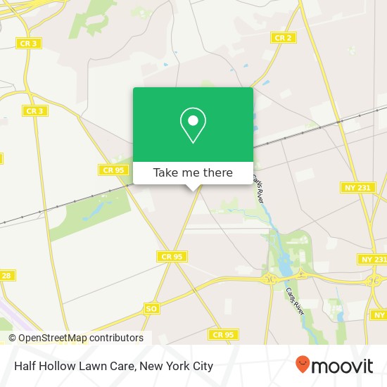 Half Hollow Lawn Care map