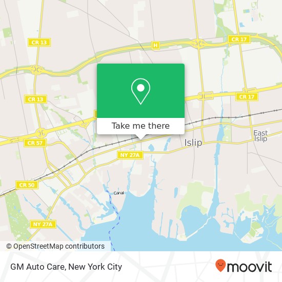 GM Auto Care map