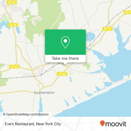Mapa de Eve's Restaurant