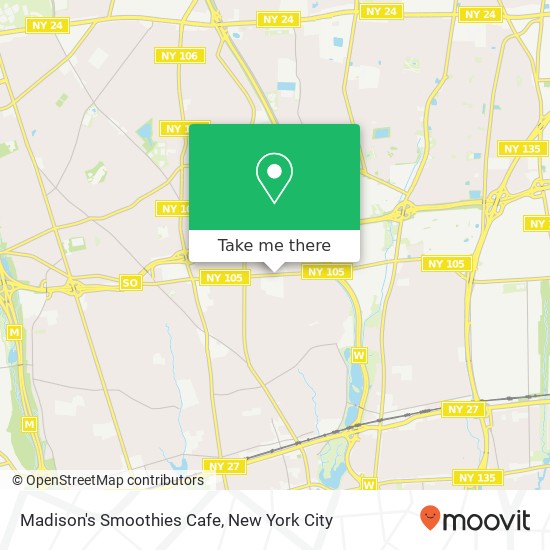 Mapa de Madison's Smoothies Cafe