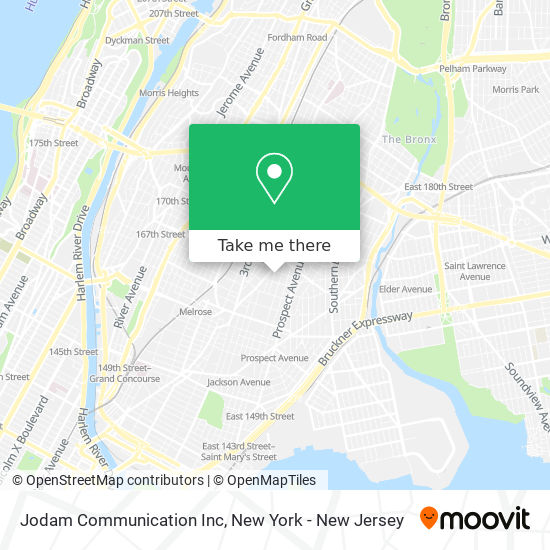 Mapa de Jodam Communication Inc
