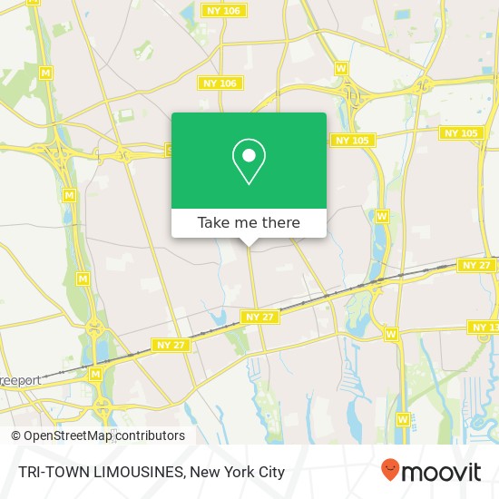 TRI-TOWN LIMOUSINES map