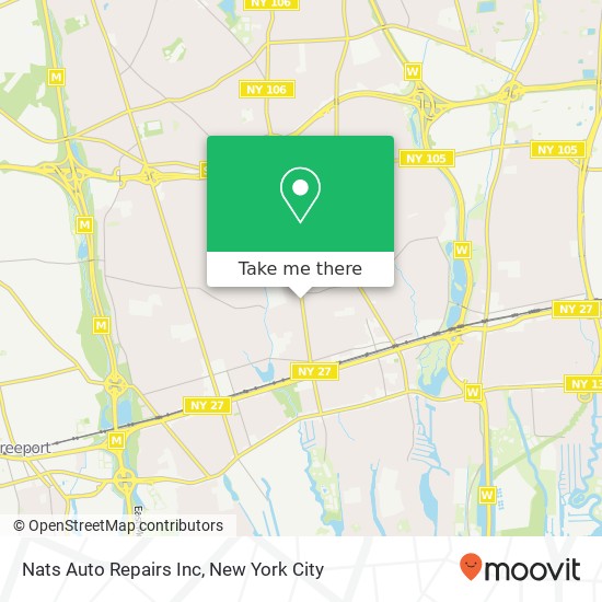 Mapa de Nats Auto Repairs Inc