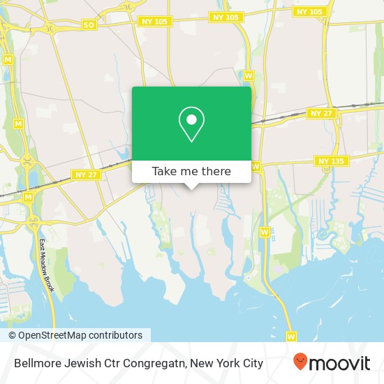 Mapa de Bellmore Jewish Ctr Congregatn