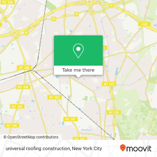 Mapa de universal roofing construction