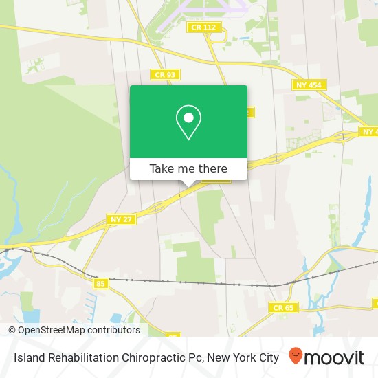 Island Rehabilitation Chiropractic Pc map