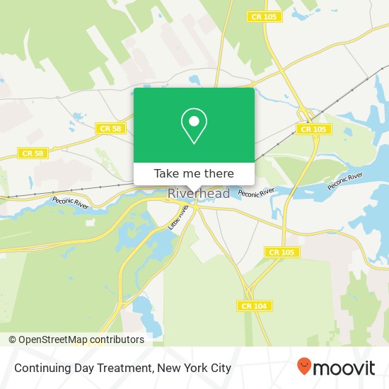 Continuing Day Treatment map