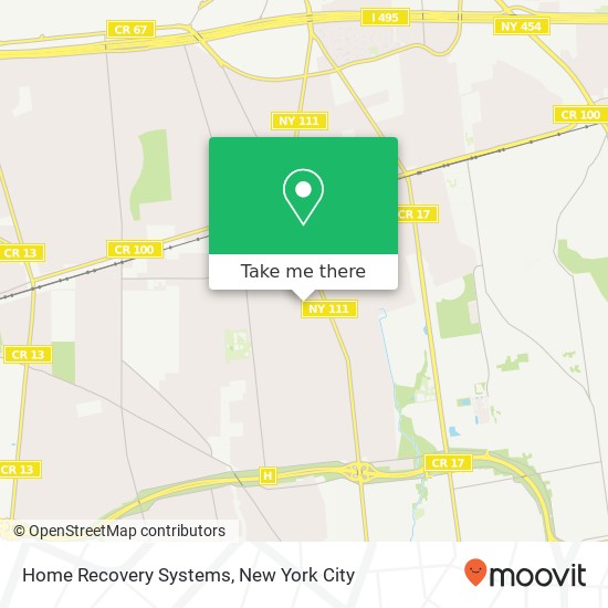 Home Recovery Systems map
