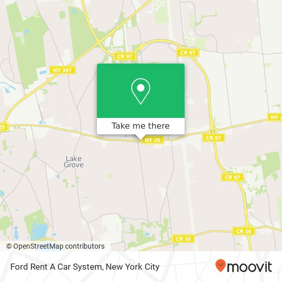 Mapa de Ford Rent A Car System