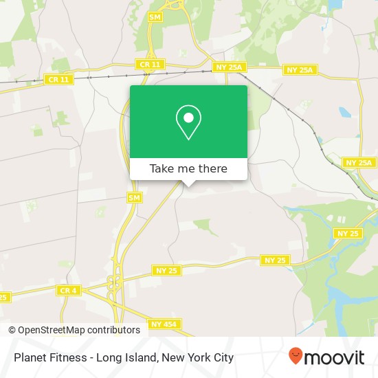 Planet Fitness - Long Island map