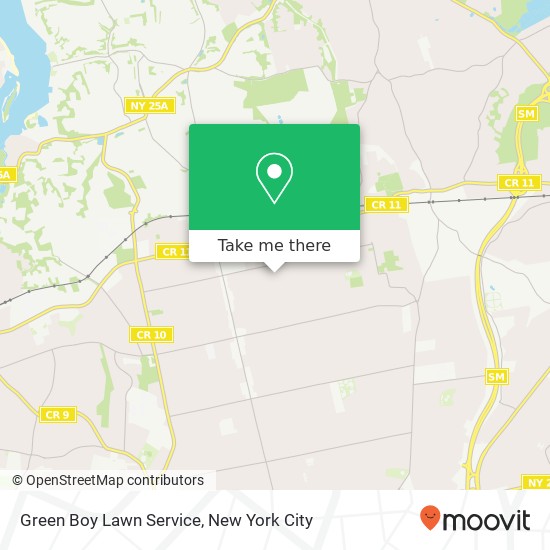 Green Boy Lawn Service map