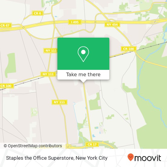 Mapa de Staples the Office Superstore