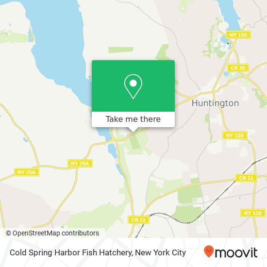 Mapa de Cold Spring Harbor Fish Hatchery