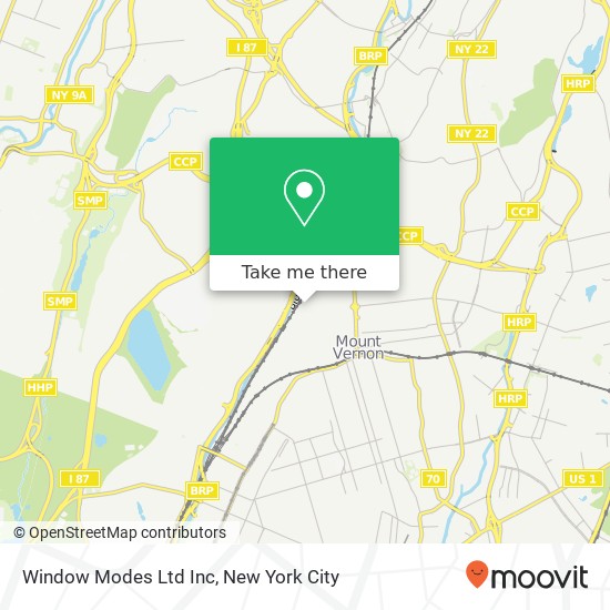 Mapa de Window Modes Ltd Inc