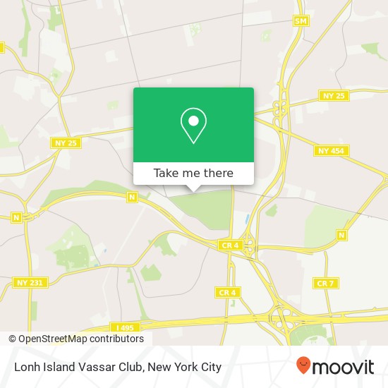 Lonh Island Vassar Club map