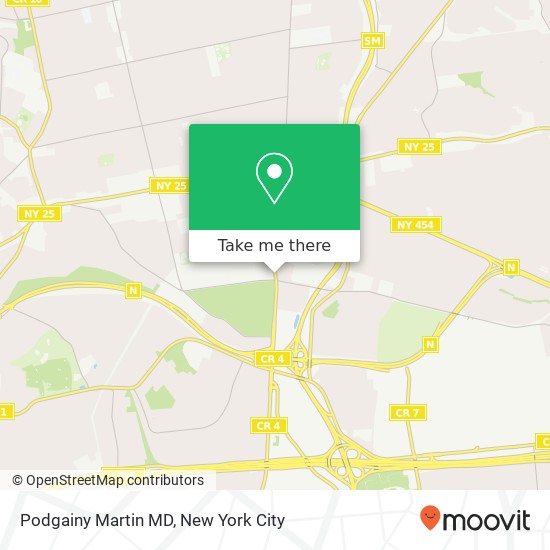 Mapa de Podgainy Martin MD