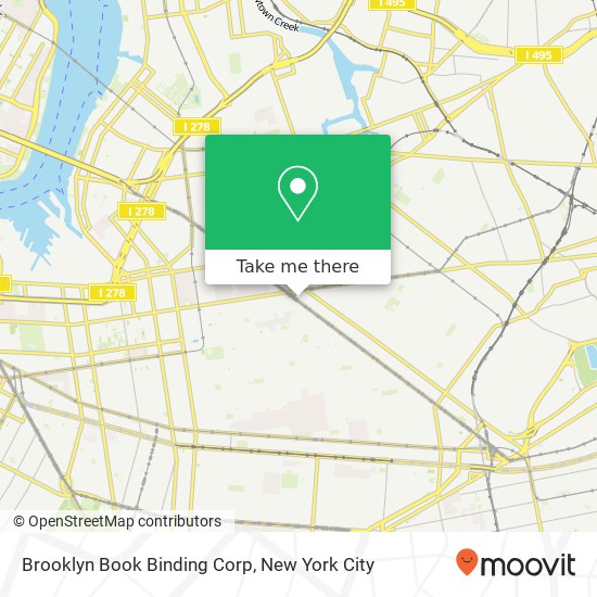 Brooklyn Book Binding Corp map