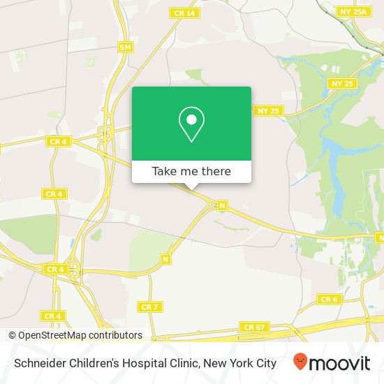 Schneider Children's Hospital Clinic map