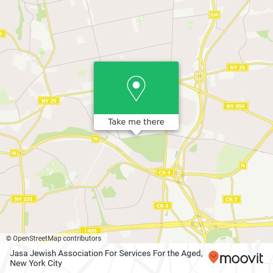 Jasa Jewish Association For Services For the Aged map