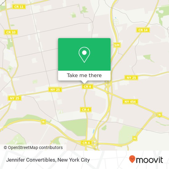 Jennifer Convertibles map