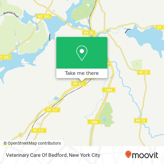 Veterinary Care Of Bedford map