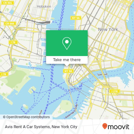 Avis Rent A Car Systems map