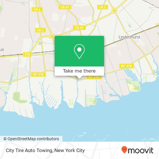 Mapa de City Tire Auto Towing