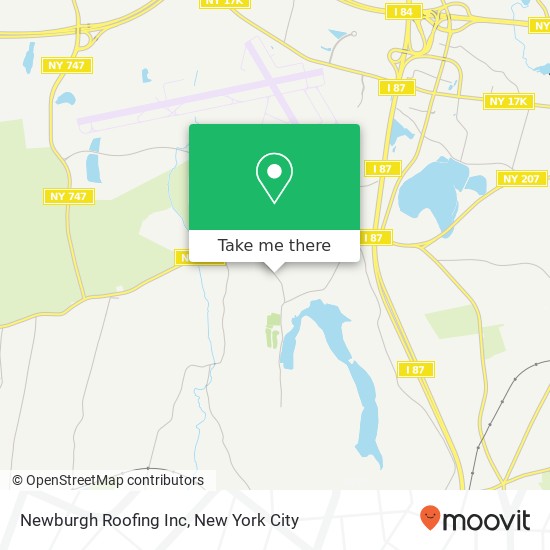 Mapa de Newburgh Roofing Inc