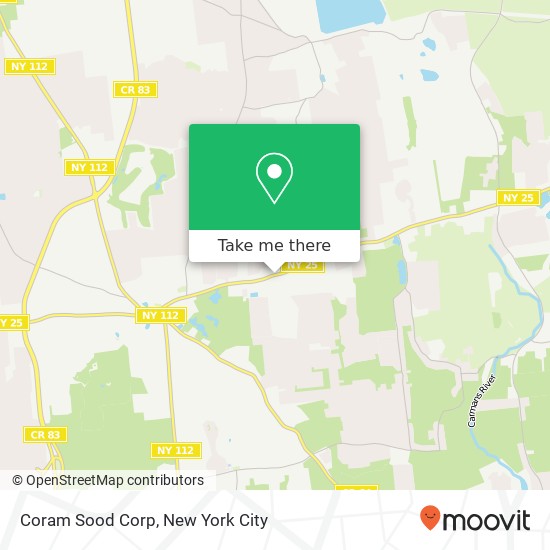 Coram Sood Corp map