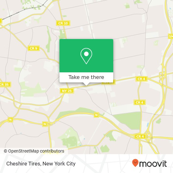 Cheshire Tires map