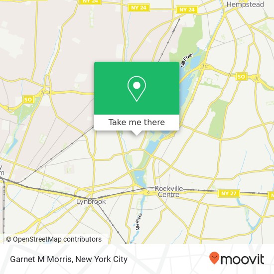 Garnet M Morris map